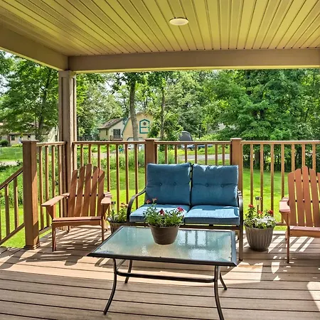 Cabin With Dock And Porch Across From Balsam Lake